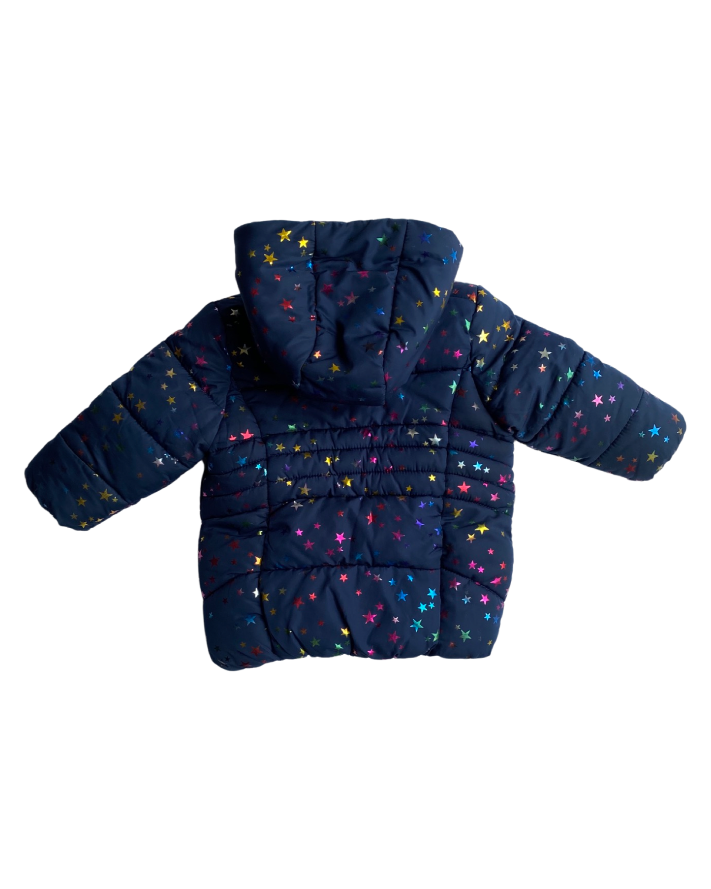 Next star print puffer jacket (6-9mths)
