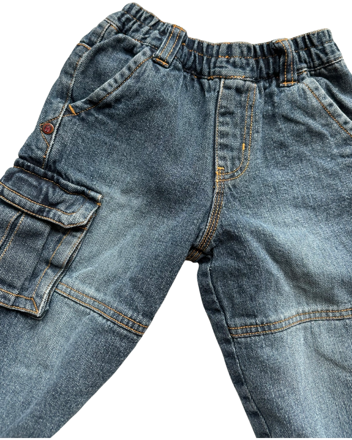 The Children's Place mid wash fleece lined carpenter jeans (size 18-24mths)