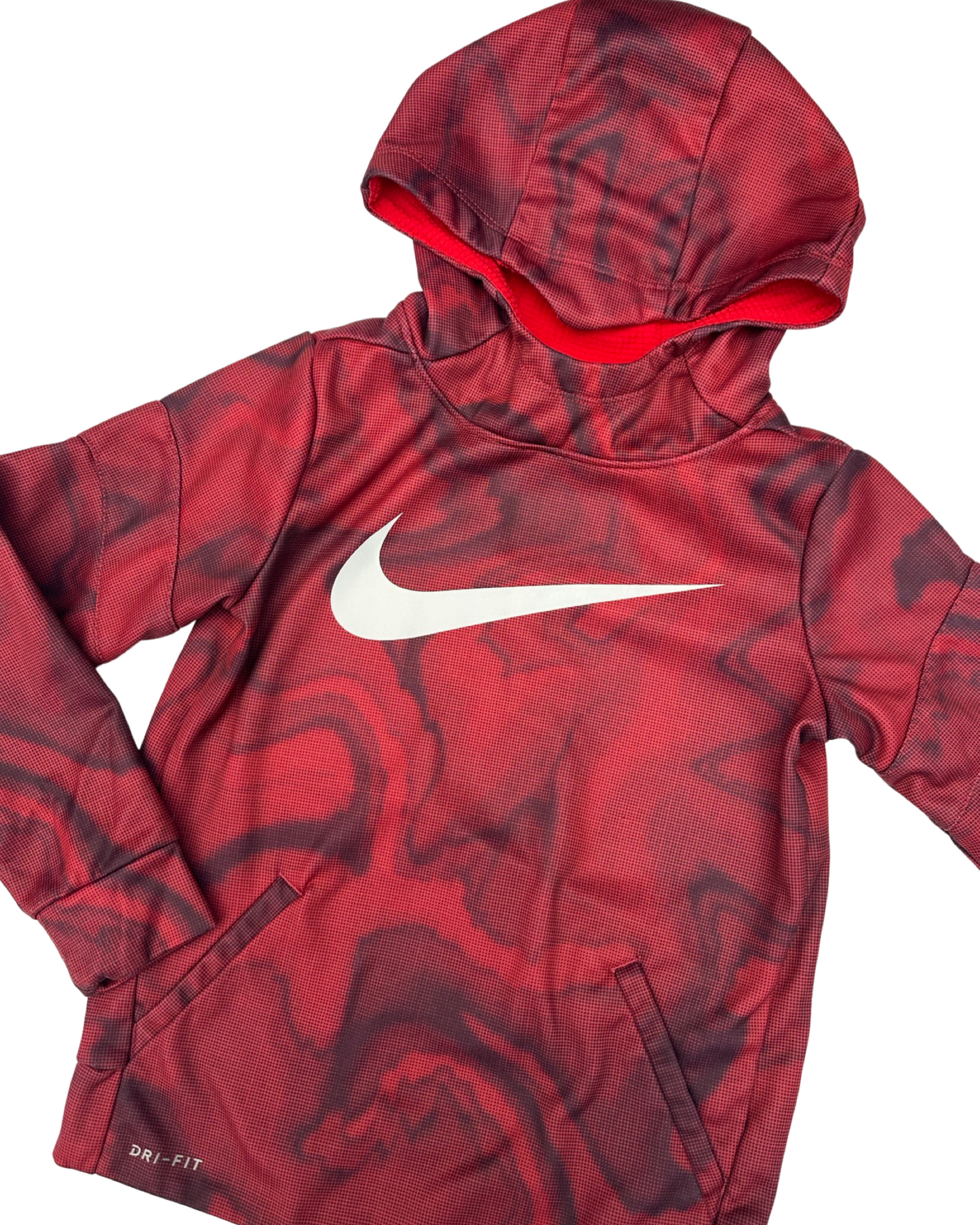Vintage Nike graphic print red hoodie (5-6yrs)