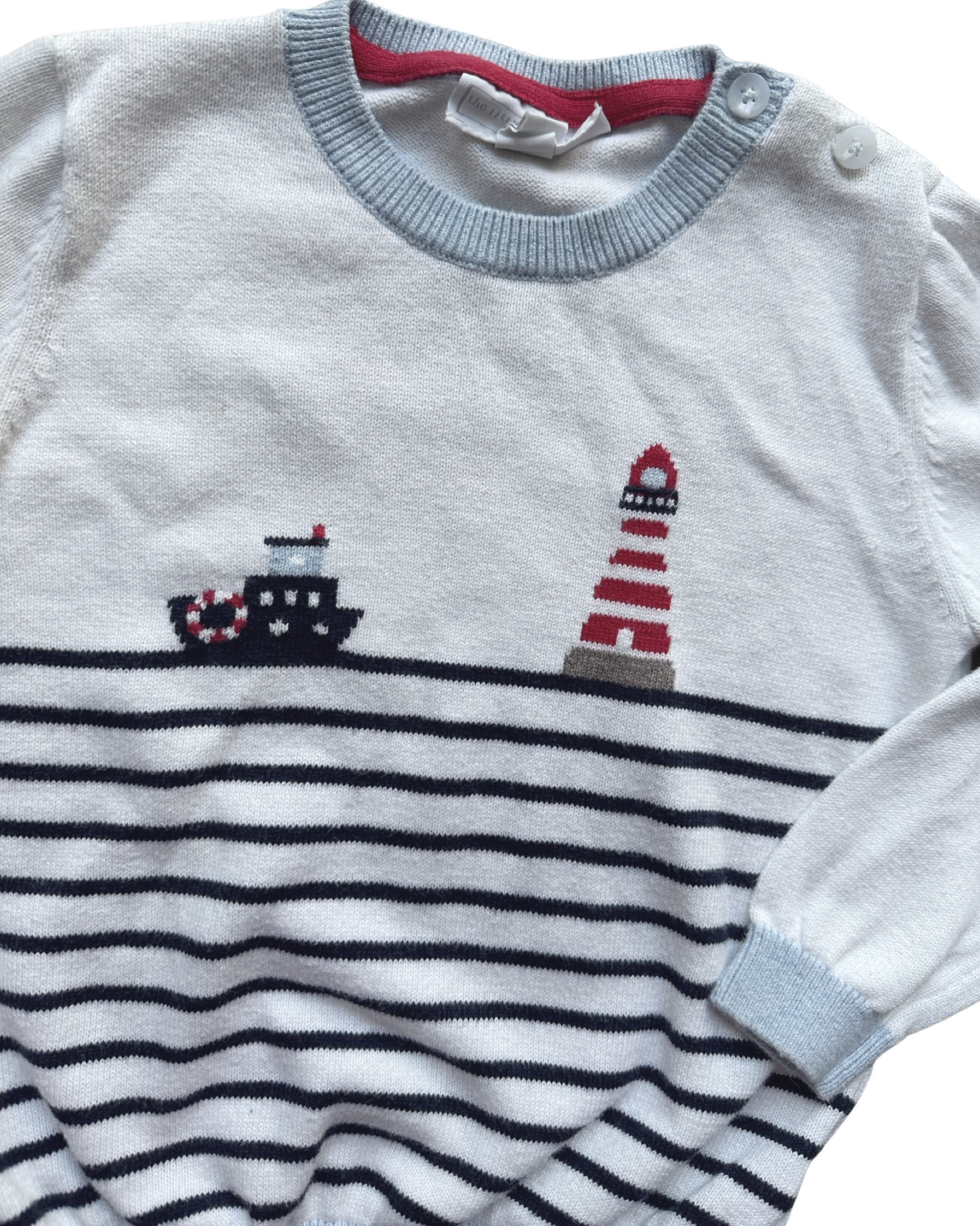 The Little White Company lighthouse jumper (size 12-18mths)