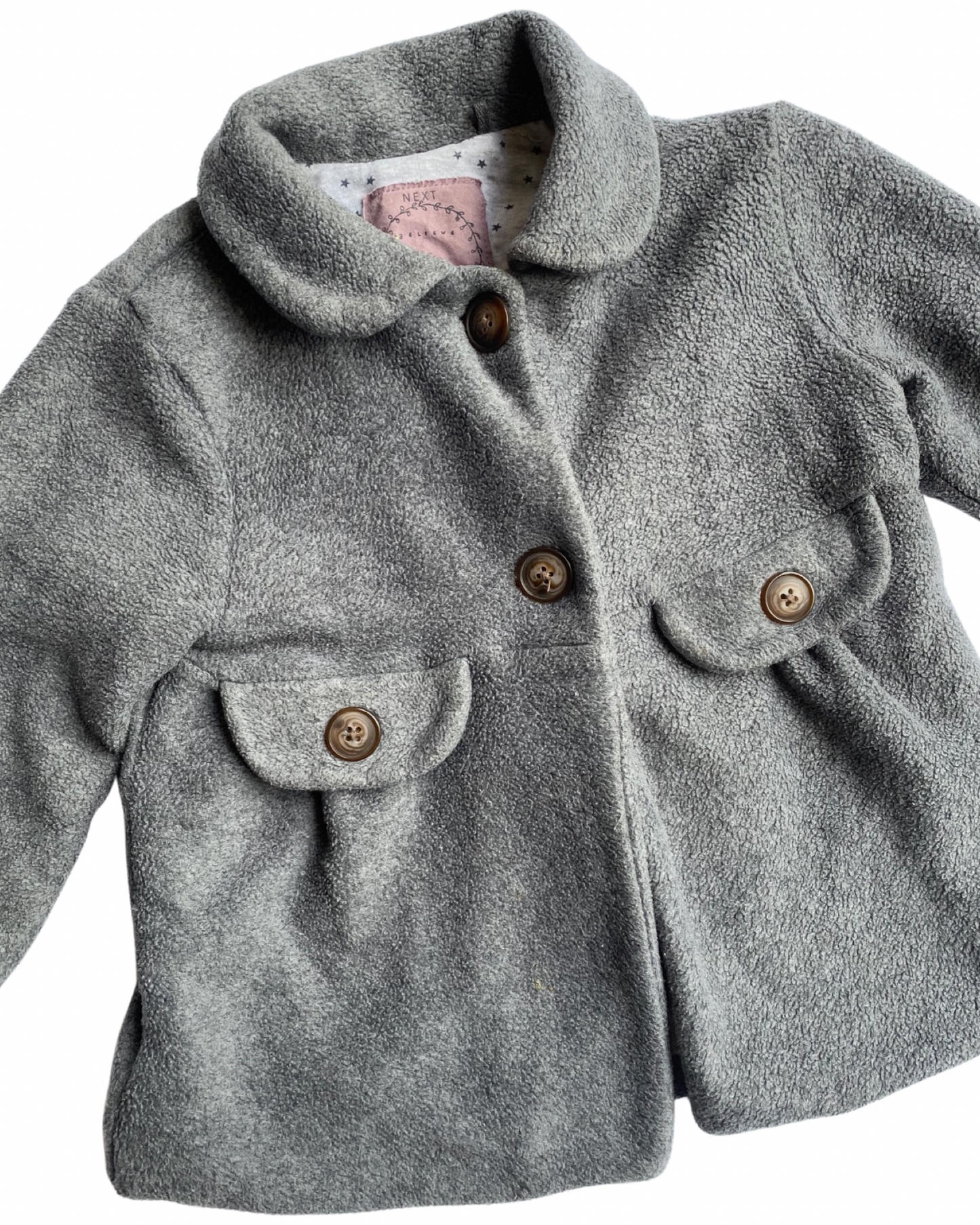 Next grey fleece jacket (18-24mths)