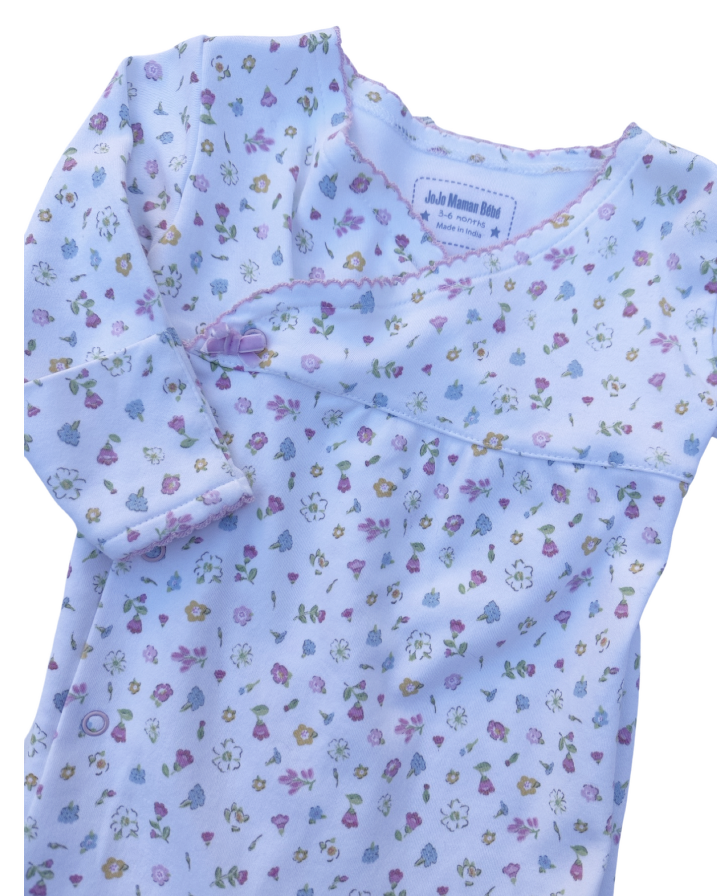 JoJo Maman Bebe floral print sleepsuit (size 3-6mths)
